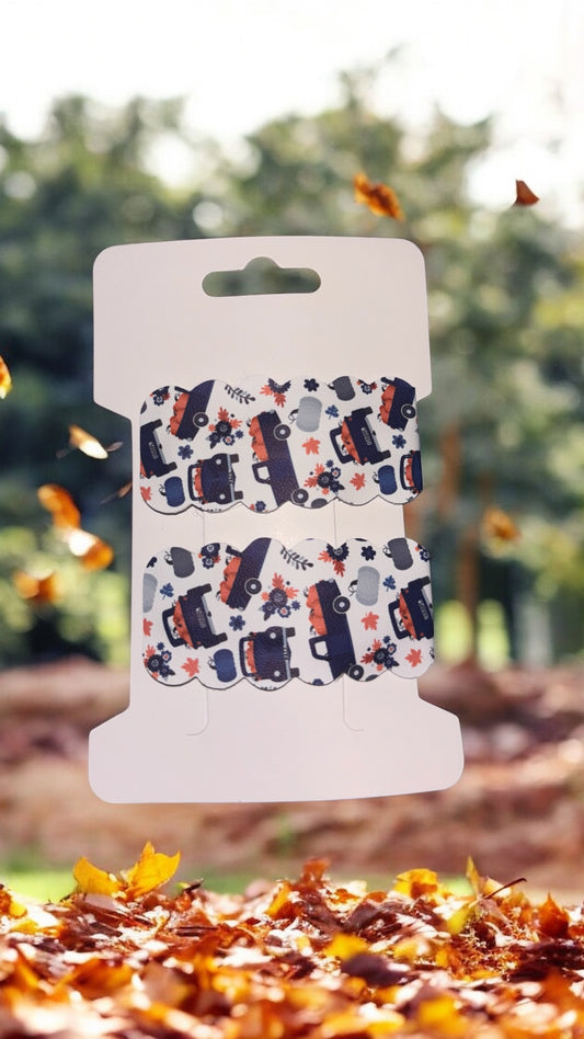 Blue fall truck clips