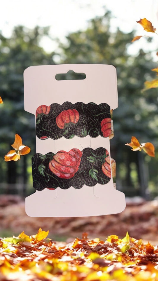 Pumpkin on black clips