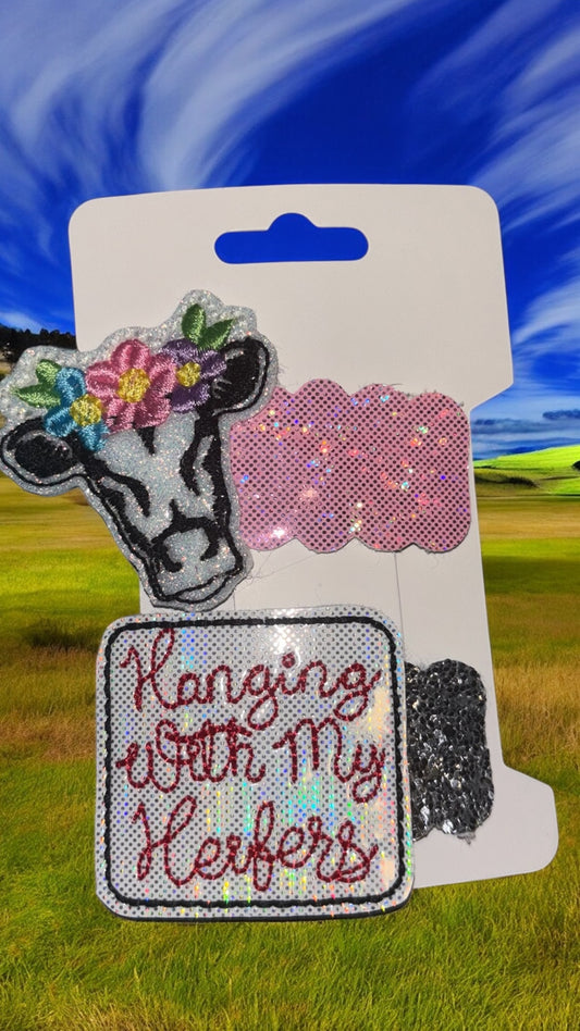 Hanging with my heifers/cow clips