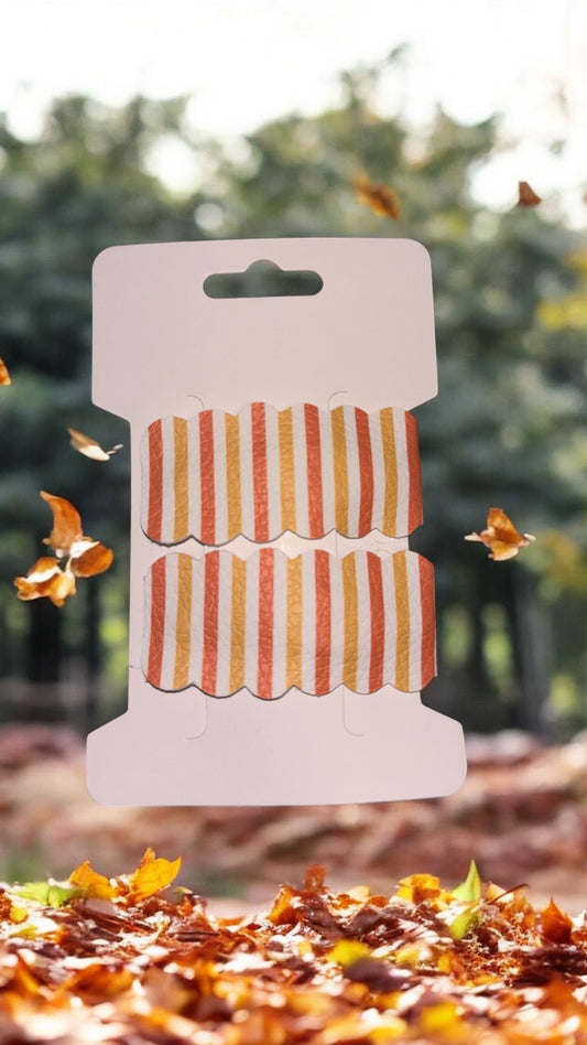 Candy corn stripe clips