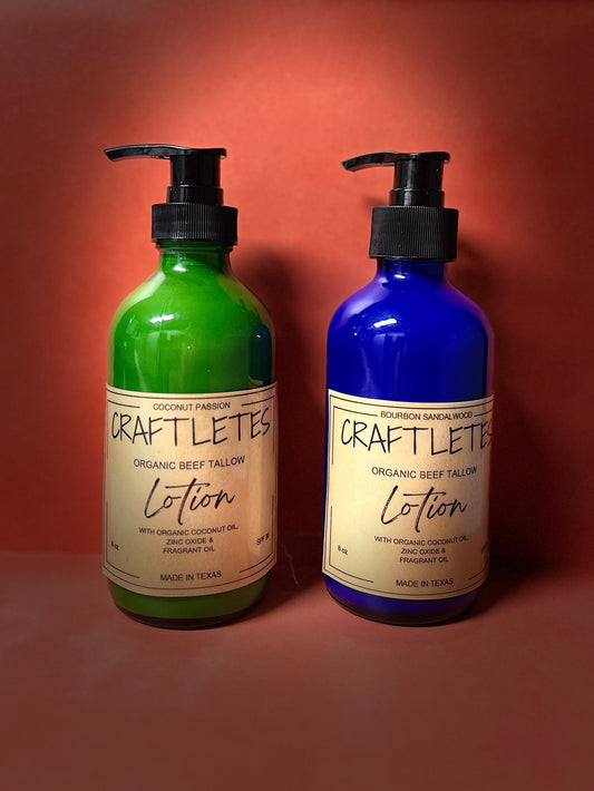 Organic Whipped Beef Tallow Lotion- 8oz