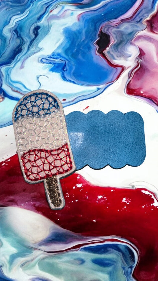 Red/white/blue clip
